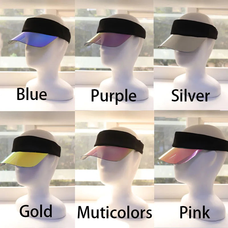 Visor Cap Women Multicolor Yoga Summer Hats Empty Top Outdoor Sport Visors UV Protection Casual Baseball Cap Beach Accessories